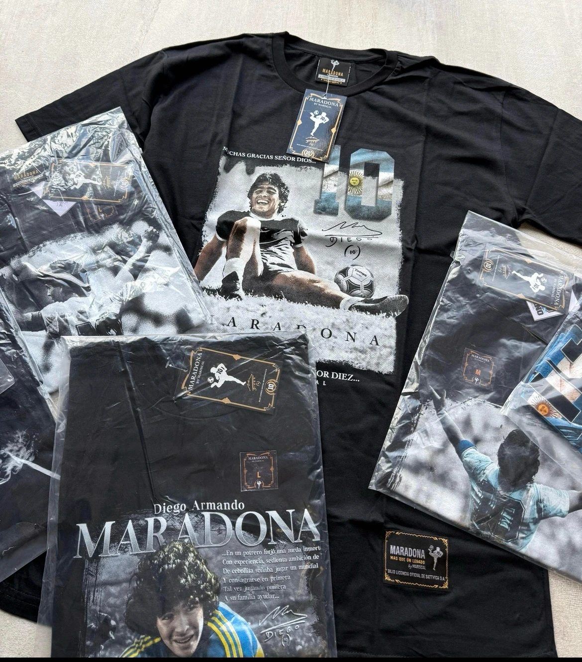 REMERAS MARADORA Y ARGENTINA 