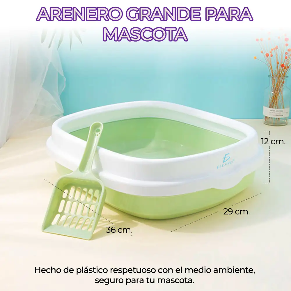 Caja De Arena Para Gatos Con Pala  4