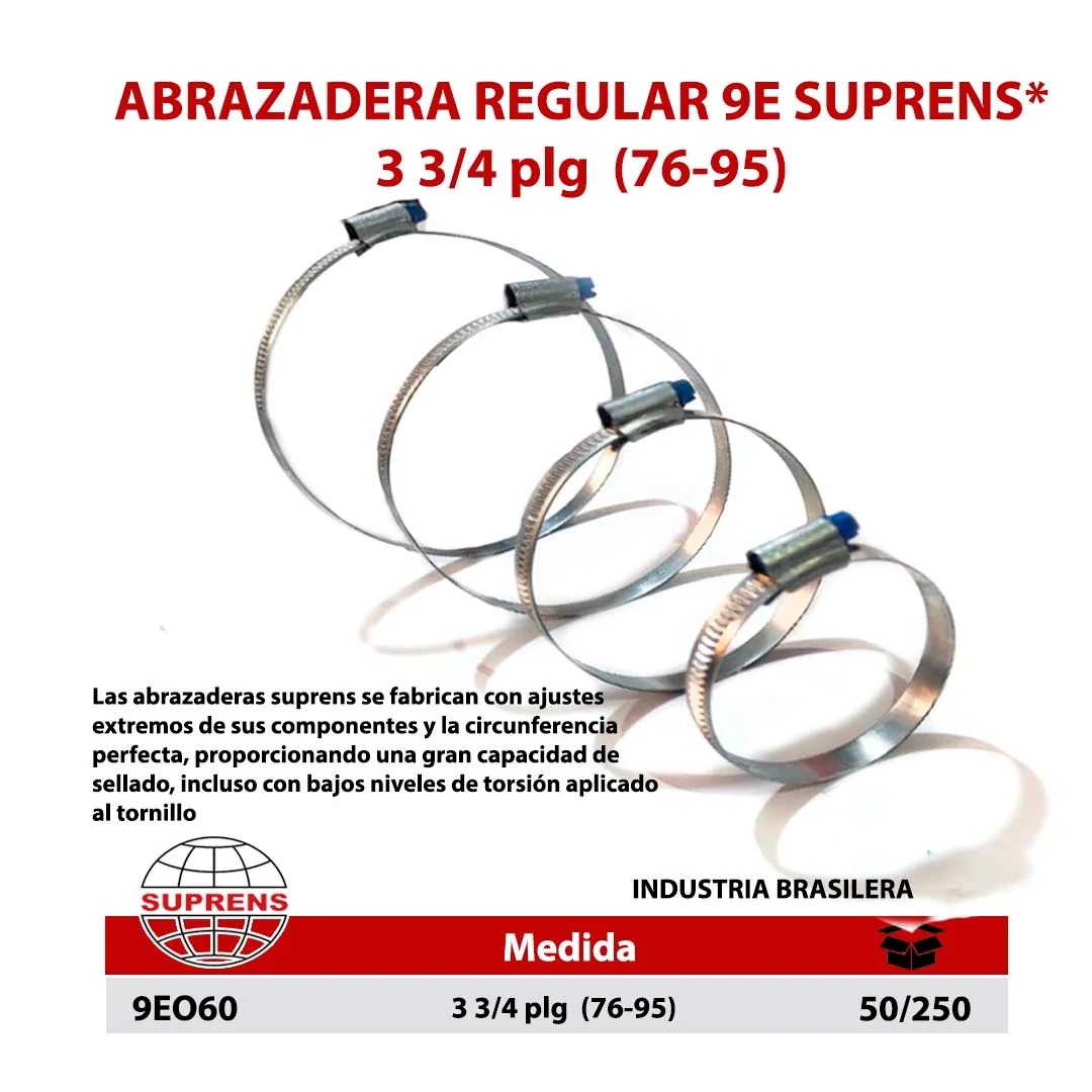 ABRAZADERA Estampada 9E SUPRENS* 3 3/4" (76-95)