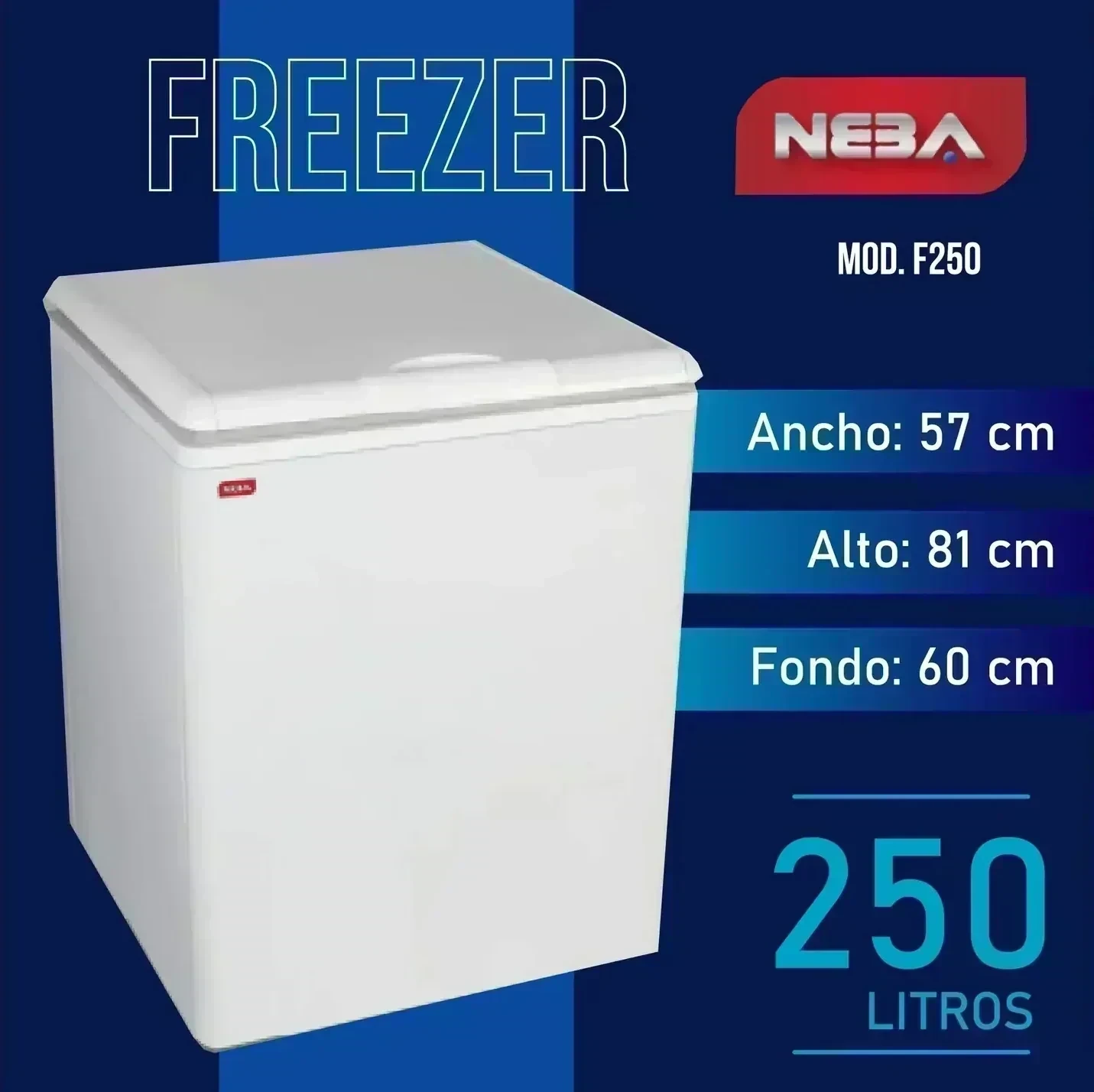 FREEZER NEBA F250