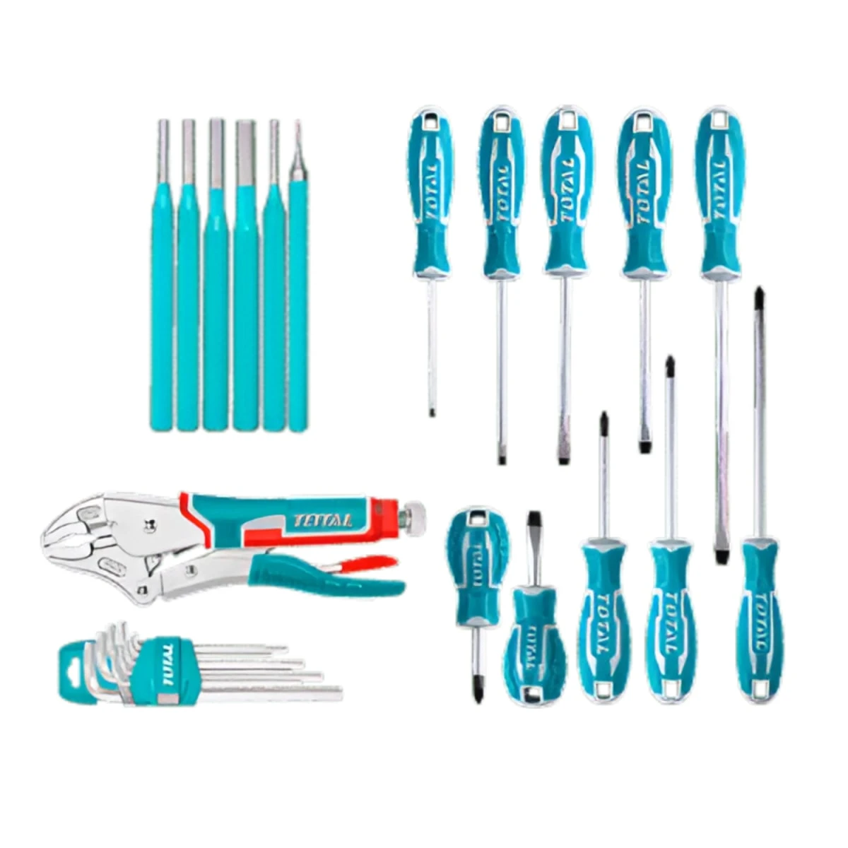 Set de herramientas manuales 108pcs con maletin total 4