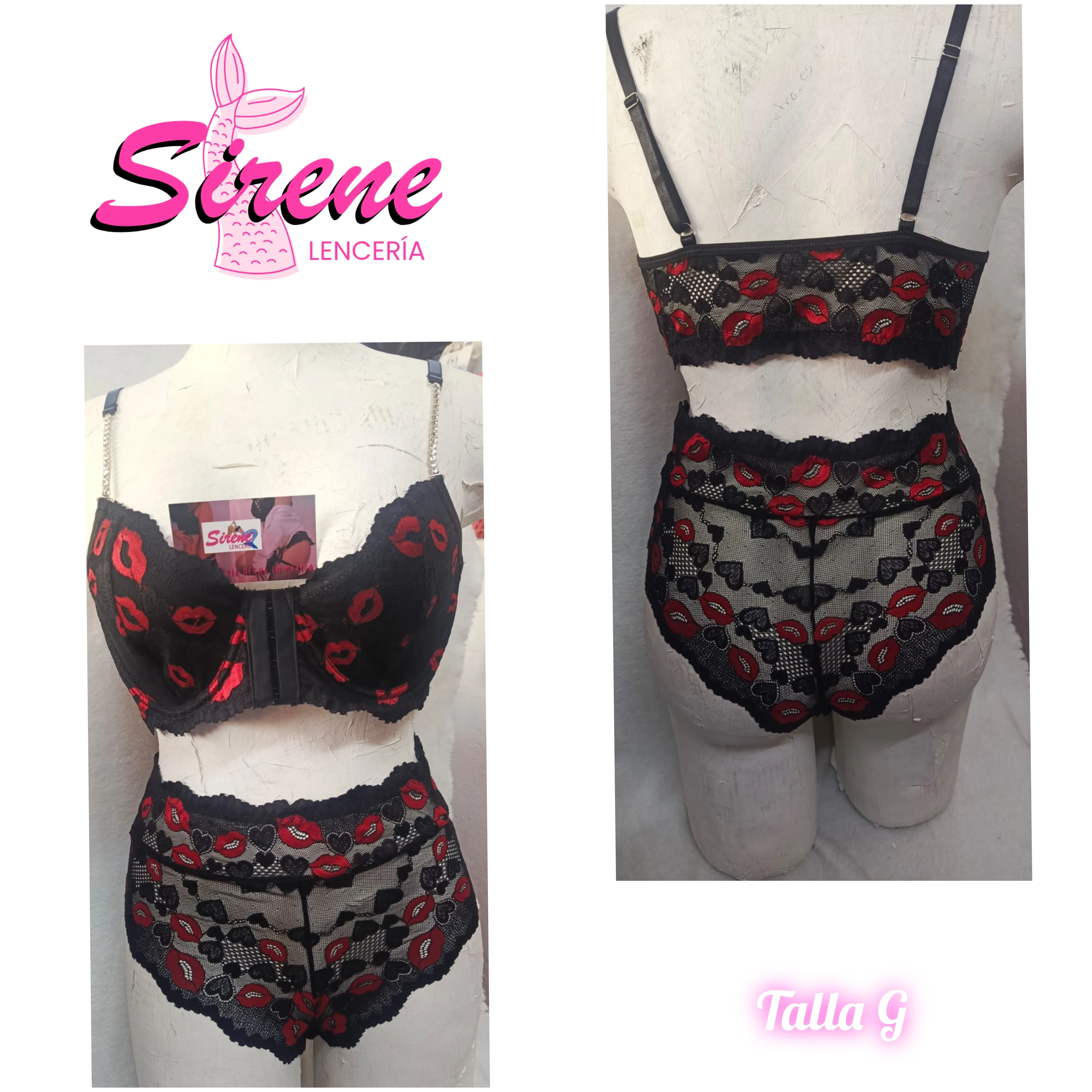 Talla Grande Negro con rojo 2