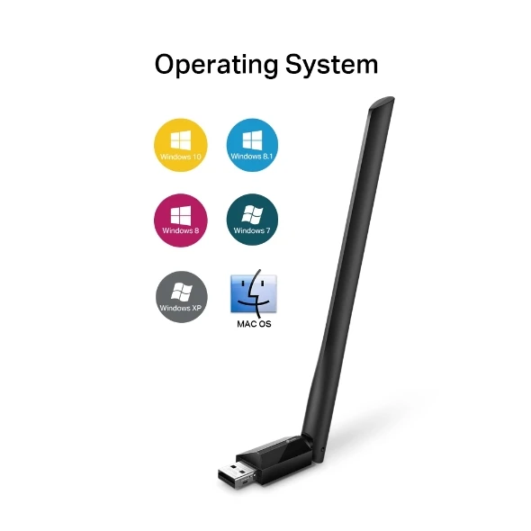 Adaptador USB de banda dual inalámbrico de alta ganancia AC600 5
