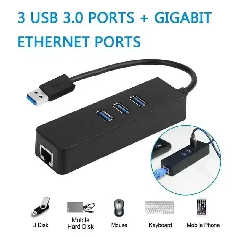 HUB USB +LAN 3