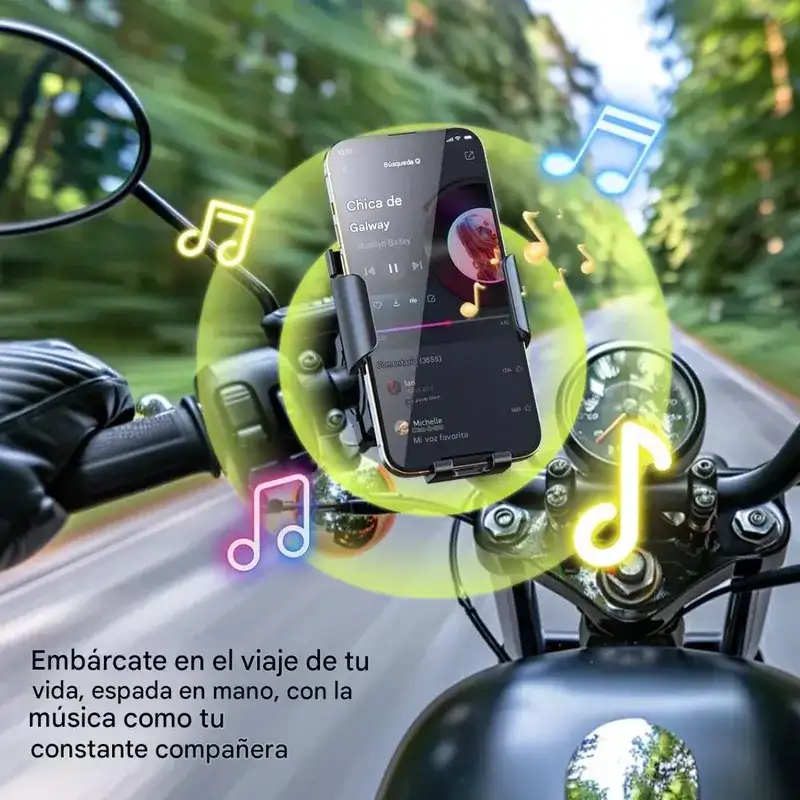 SOPORTE DE TELÉFONO CON BOCINA BLUETOOTH  2