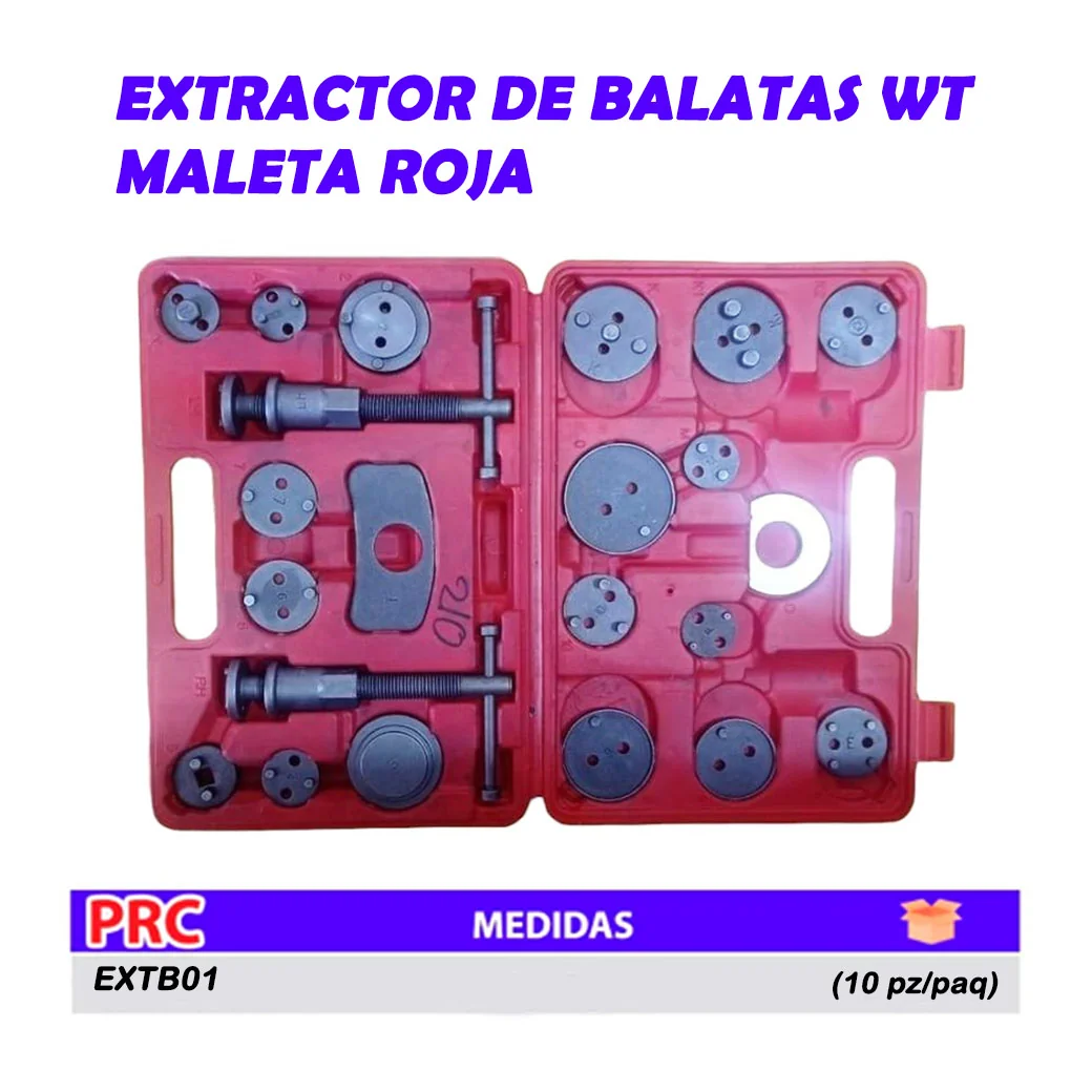 EXTRACTOR DE BALATAS WT MALETA ROJA 