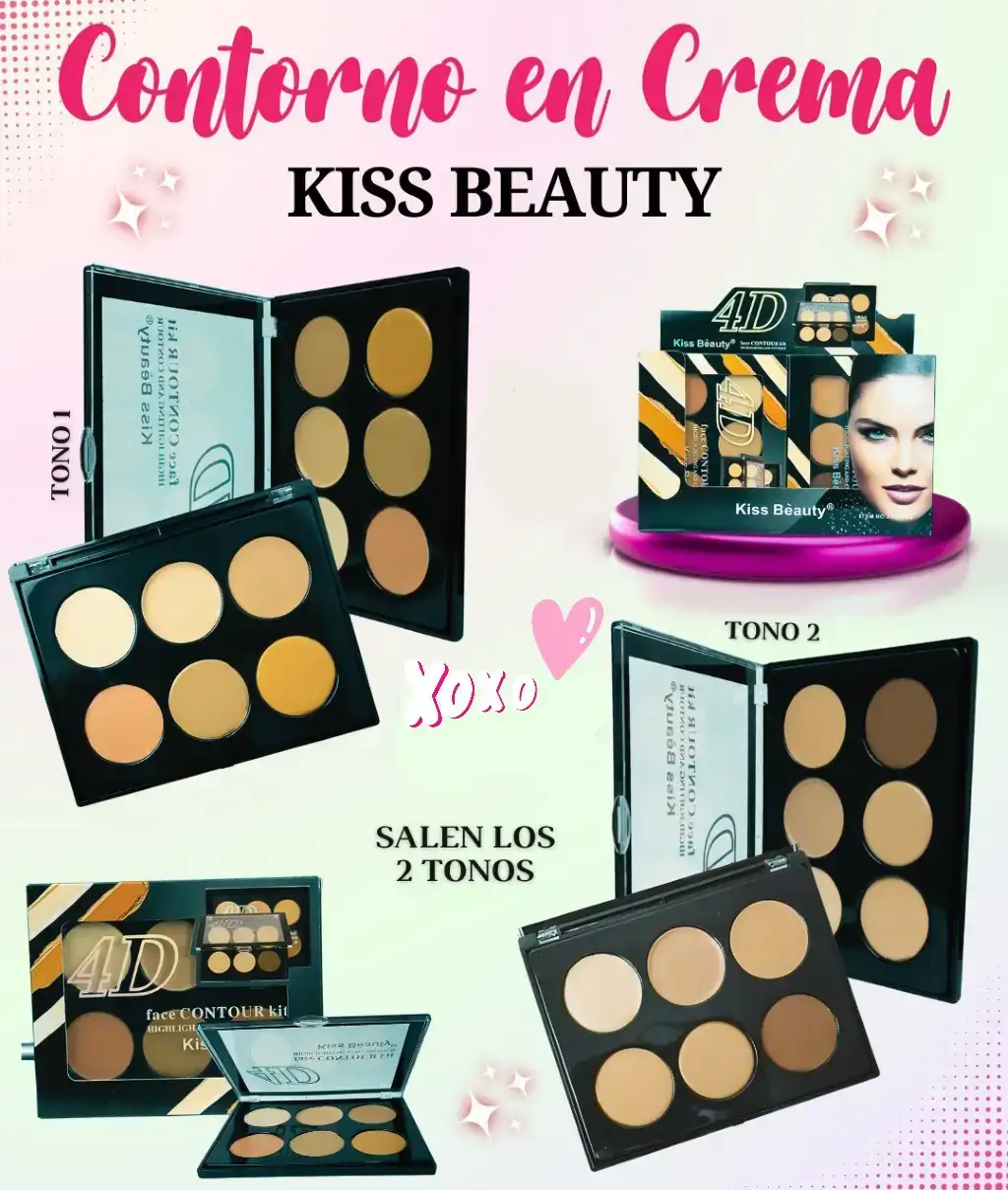 2 Contornos en Crema Kiss Beauty