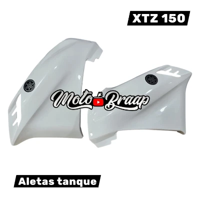 PL Xtz 150 Aletas tanque color Blanco (par) SPD TAT-1072 OKL
