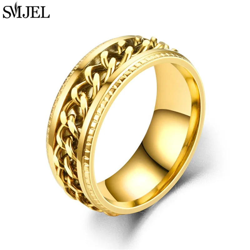 ANILLO GIRATORIO ANTI ESTRES DORADO