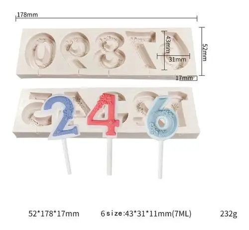 Numeros con flores  2