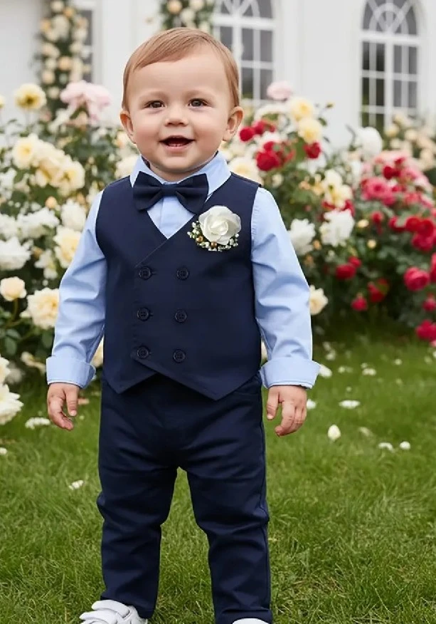 TRAJE DE NIÑO  AZUL