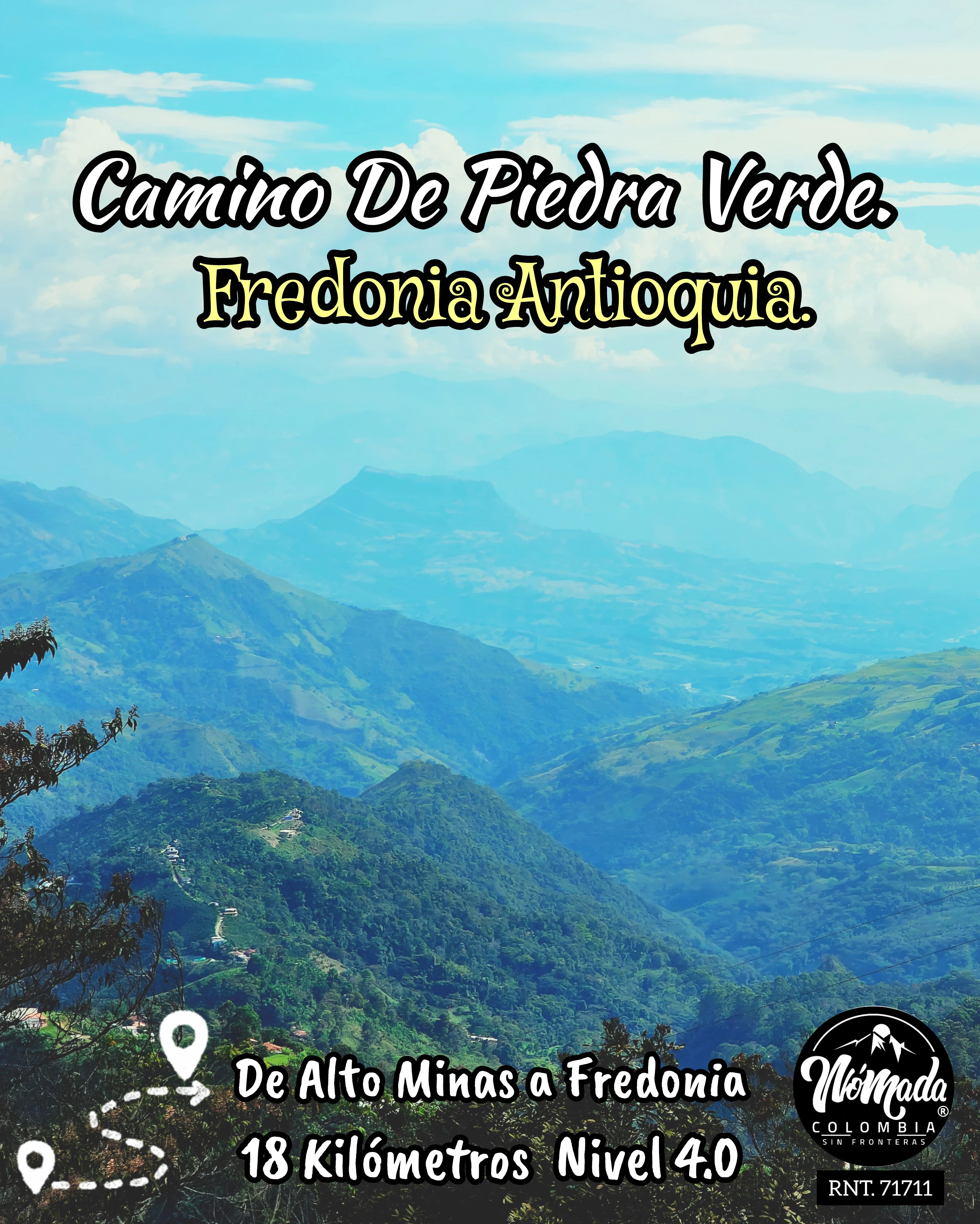 DESDE ALTO MINAS A FREDONIA ANTIOQUIA PASA DÍA.