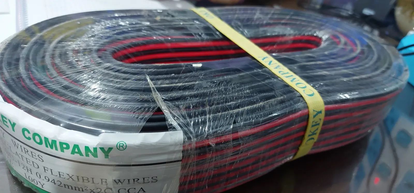 CABLE PARA PARLANTES ROLLO COMPLETO DE 100 YARDAS 