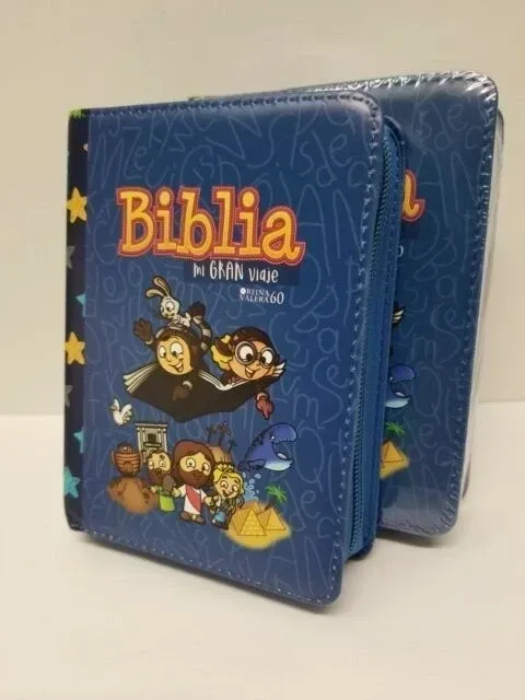 Biblia mi gran viaje RV60 Azul ziper LG