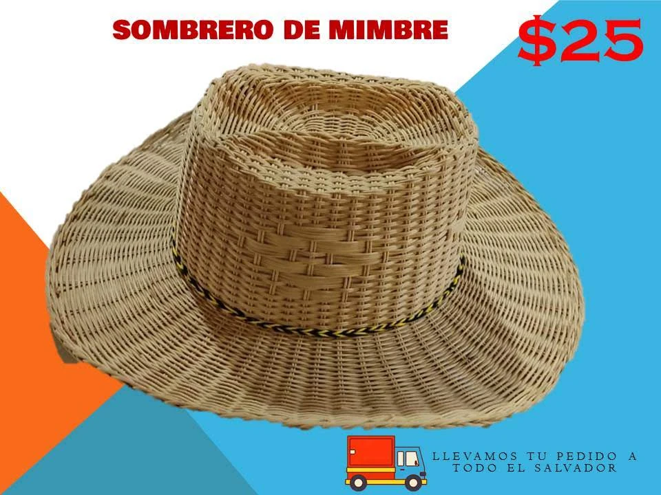 Sombrero de mimbre