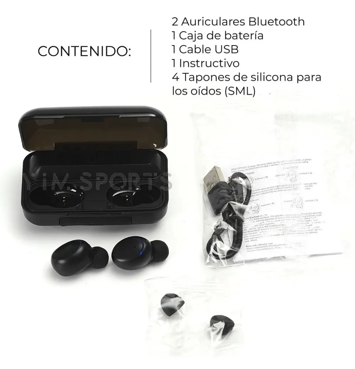 Audífonos Bluetooth 5.4 Gaming Buytiti ST-W130- Estuche 800mAh 4