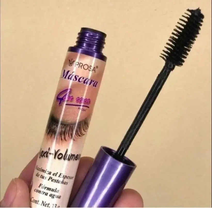 prosa pestañina maxi-volumen espesor tapa morado oscuro