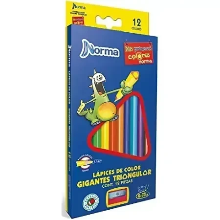 Norma 12 colores jumbo largos  2