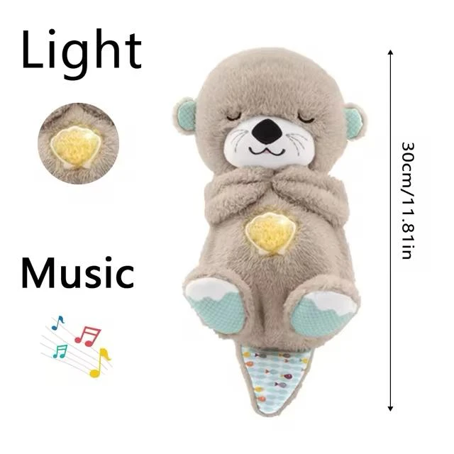Peluche Nutria que respira con luz y sonido 3