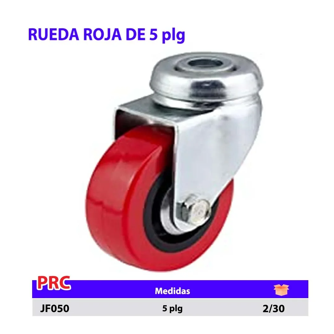 RUEDA ROJA 5"