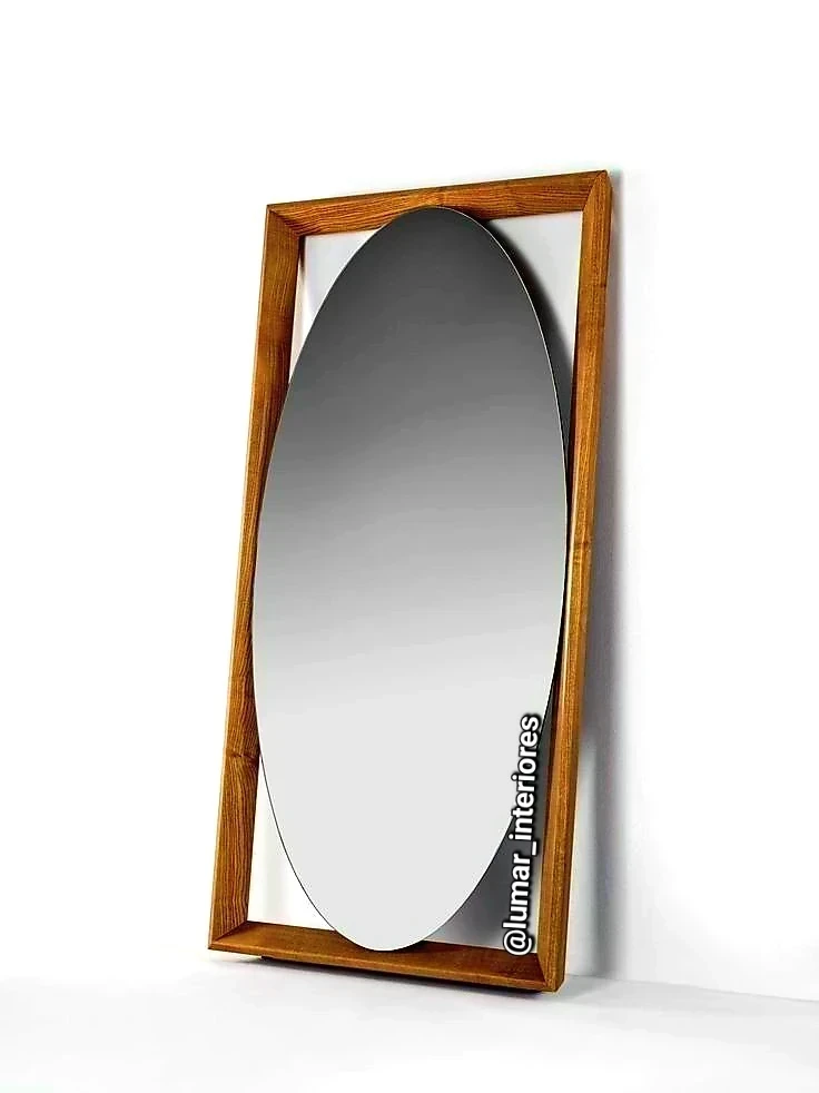 Modelo ESPEJO MARCO UMBRAL – Rectangular con Oval Central | 2 × 1 m