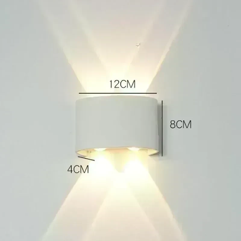 APLIQUE LED PARED BLANCO 4L 4W PC IP65 4
