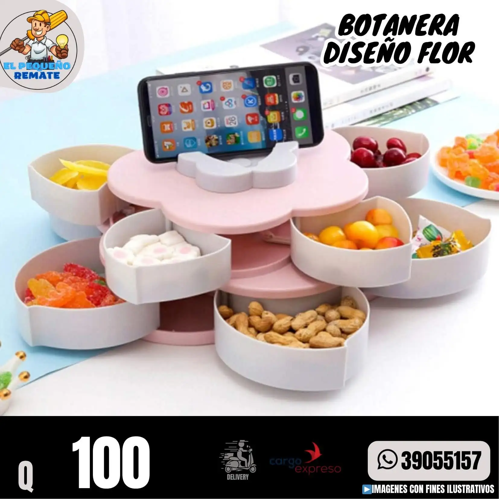 BOTANERA DISEÑO FLOR 4