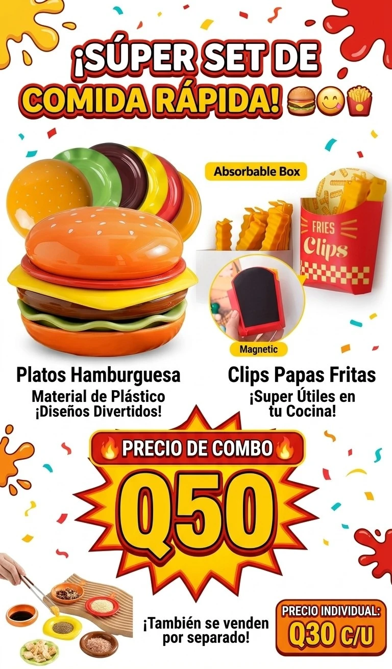 SET DE COMIDA RÁPIDA 