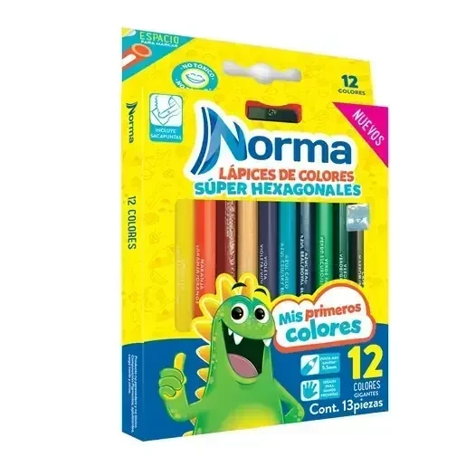 Norma 12 colores jumbo largos  4
