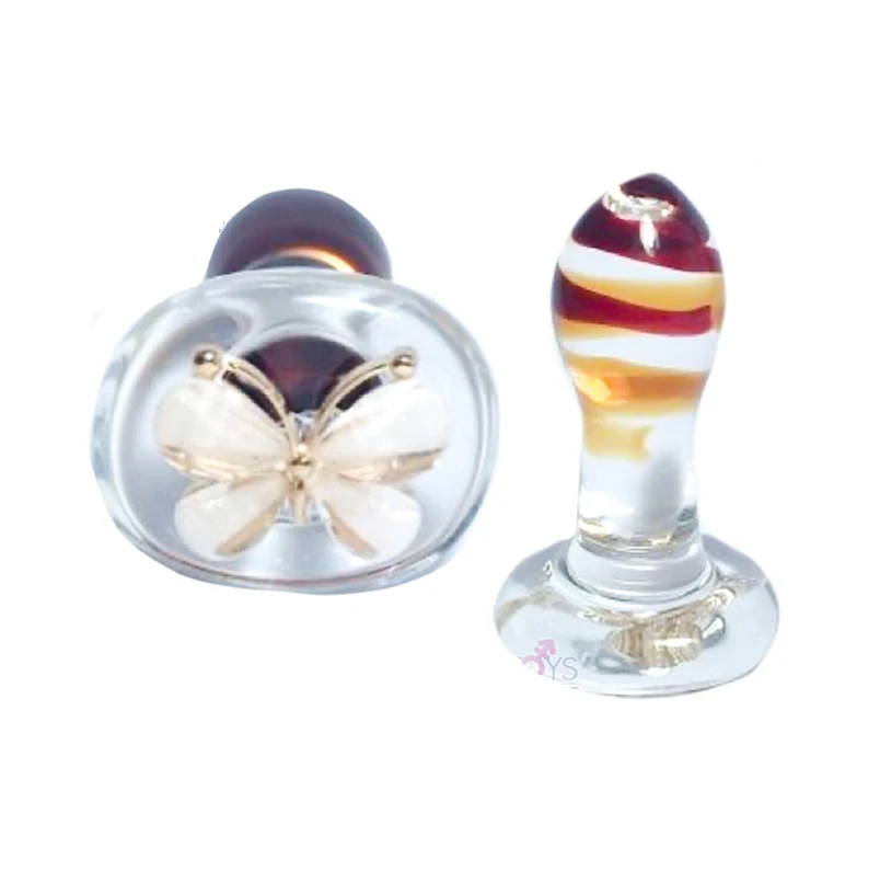 PLUG ANAL CRISTAL CON MARIPOSA