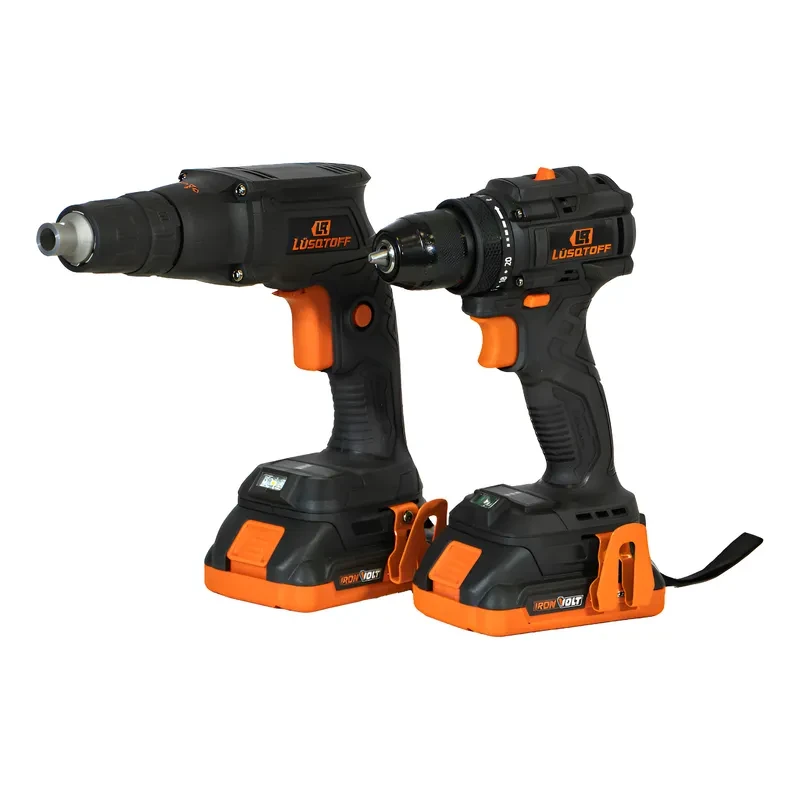 Kit Taladro Atornillador + Atornillador Durlock Inalámbricos Negro 3