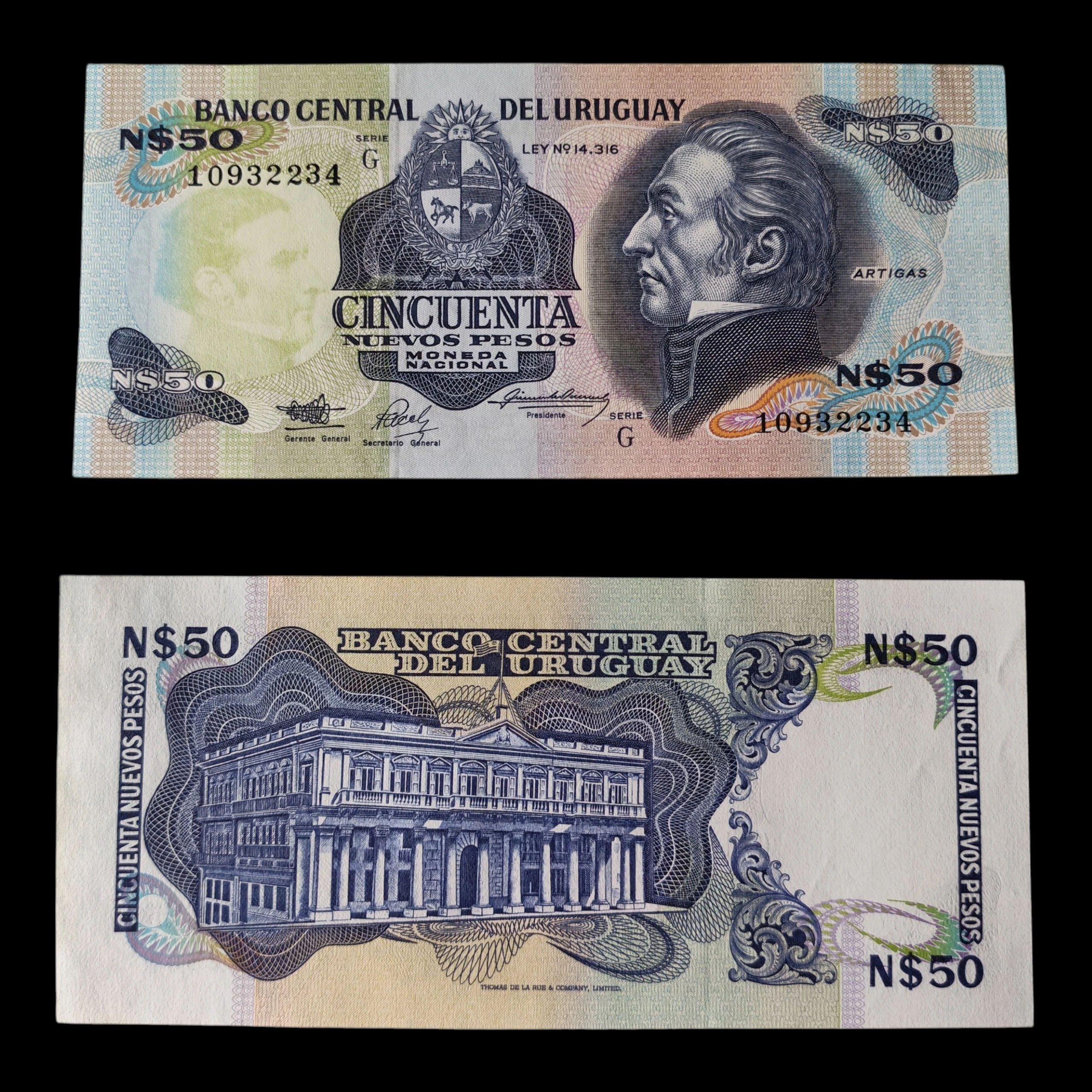 ° Uruguay 50 nuevos pesos UNC