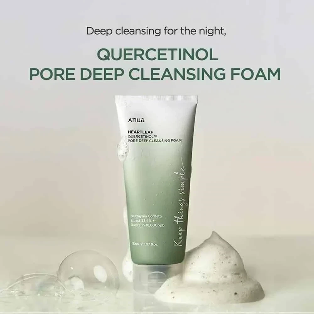 Anua - Heartleaf Quercetinol Pore Deep Cleansing Foam [2024 Version - 150ml]