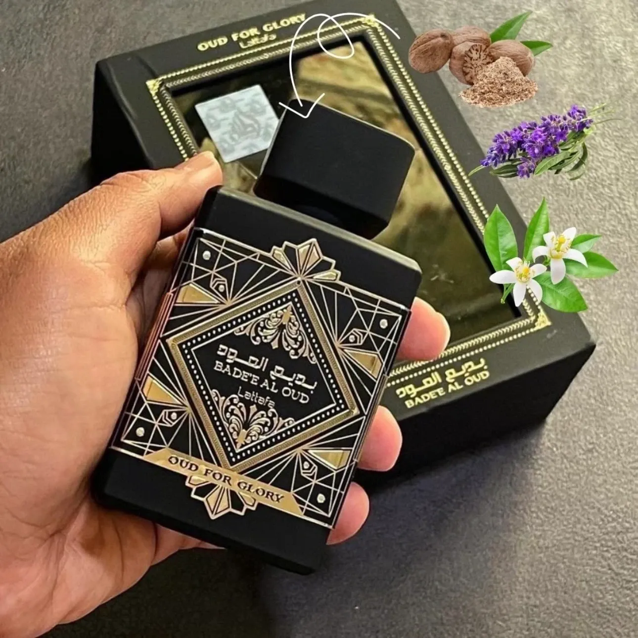 1.1 - Badee Al Oud Oud for Glory Lattafa - Hombre