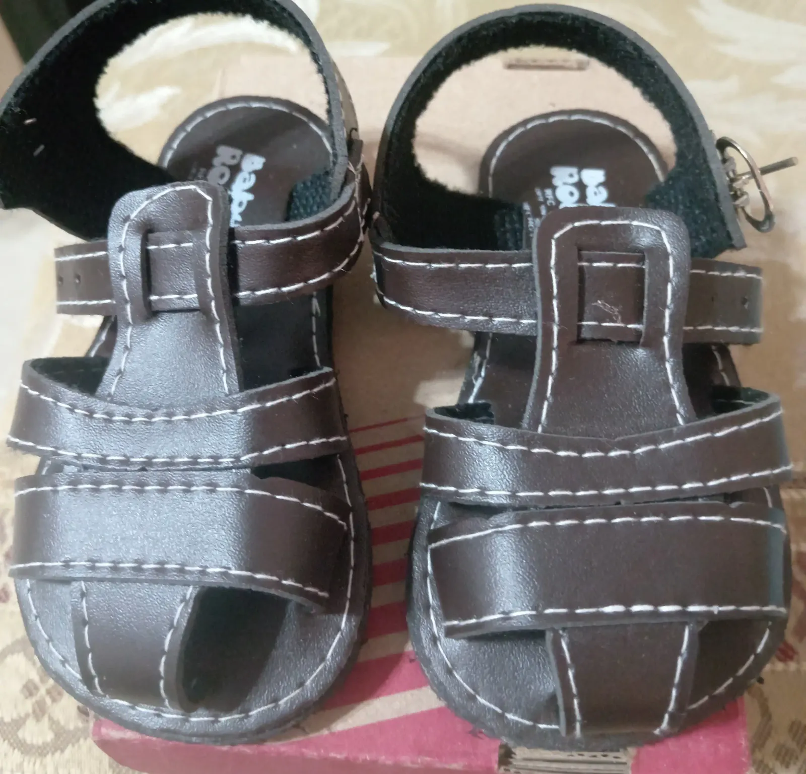 Huaraches sandalias para bebé mod 03 Negro talla 10