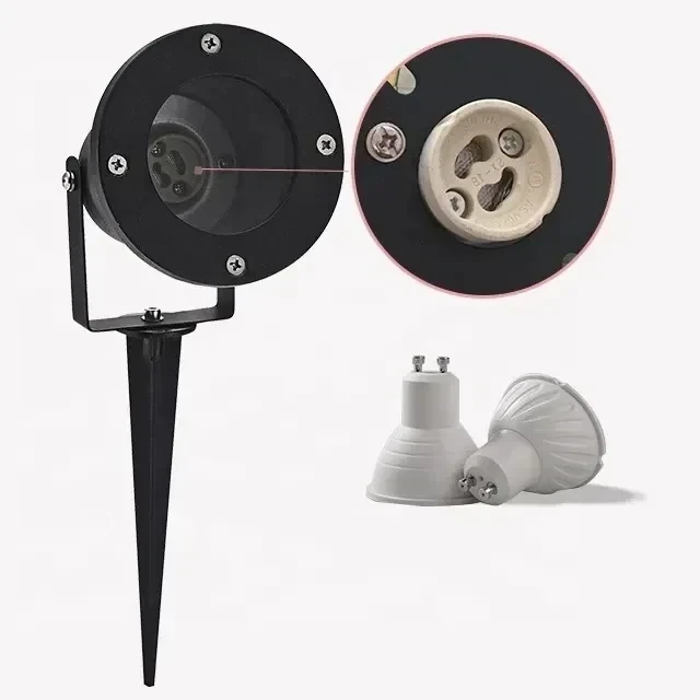 ESTACA LED NEGRA 1L GU10 2