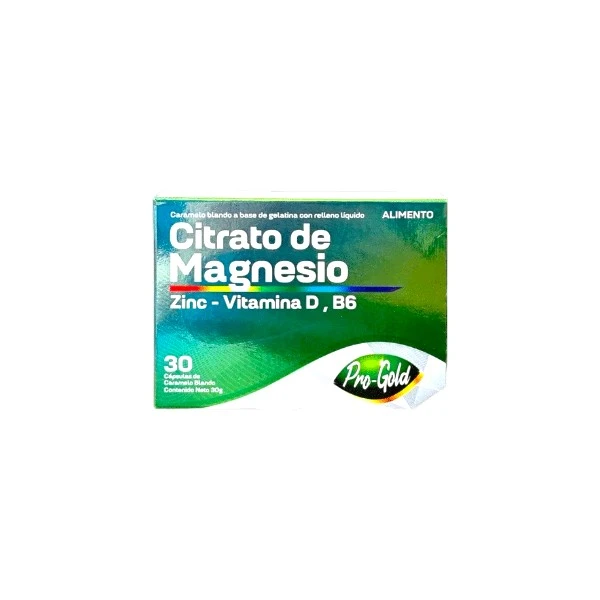CITRATO DE MAGNESIO ZINC VIT D B6X 30 CAPS PROGOLD