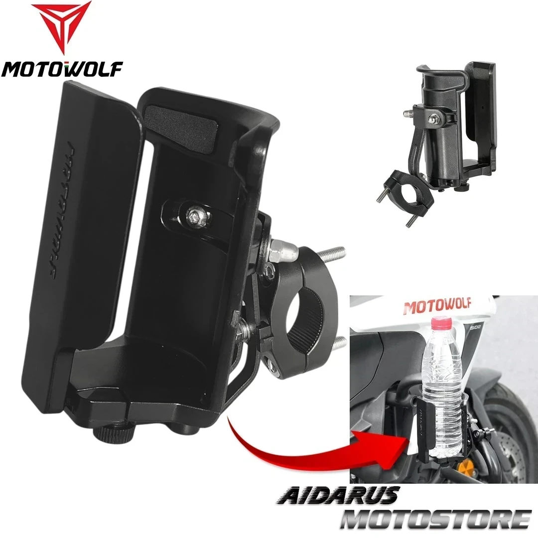 PORTA BOTELLA ABRAZADERA MOTOWOLF