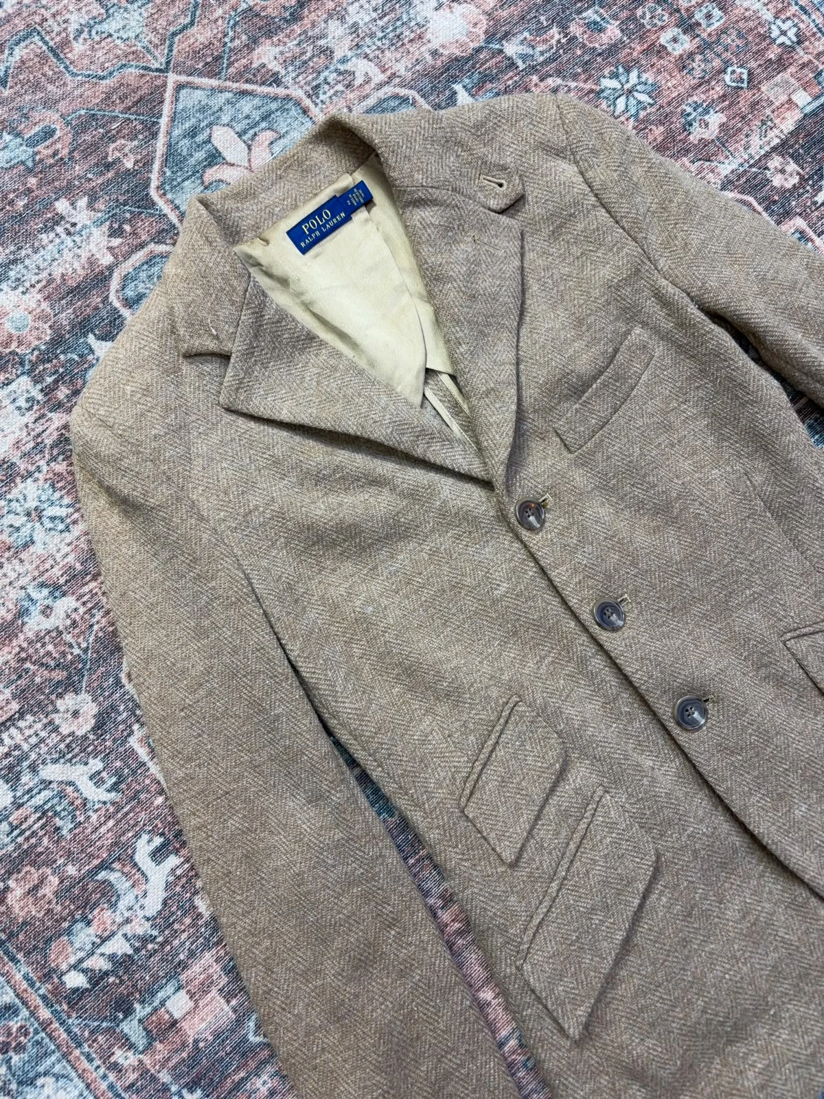 POLO RALPH LAUREN HERRINGBONE TWEED BLAZER 5