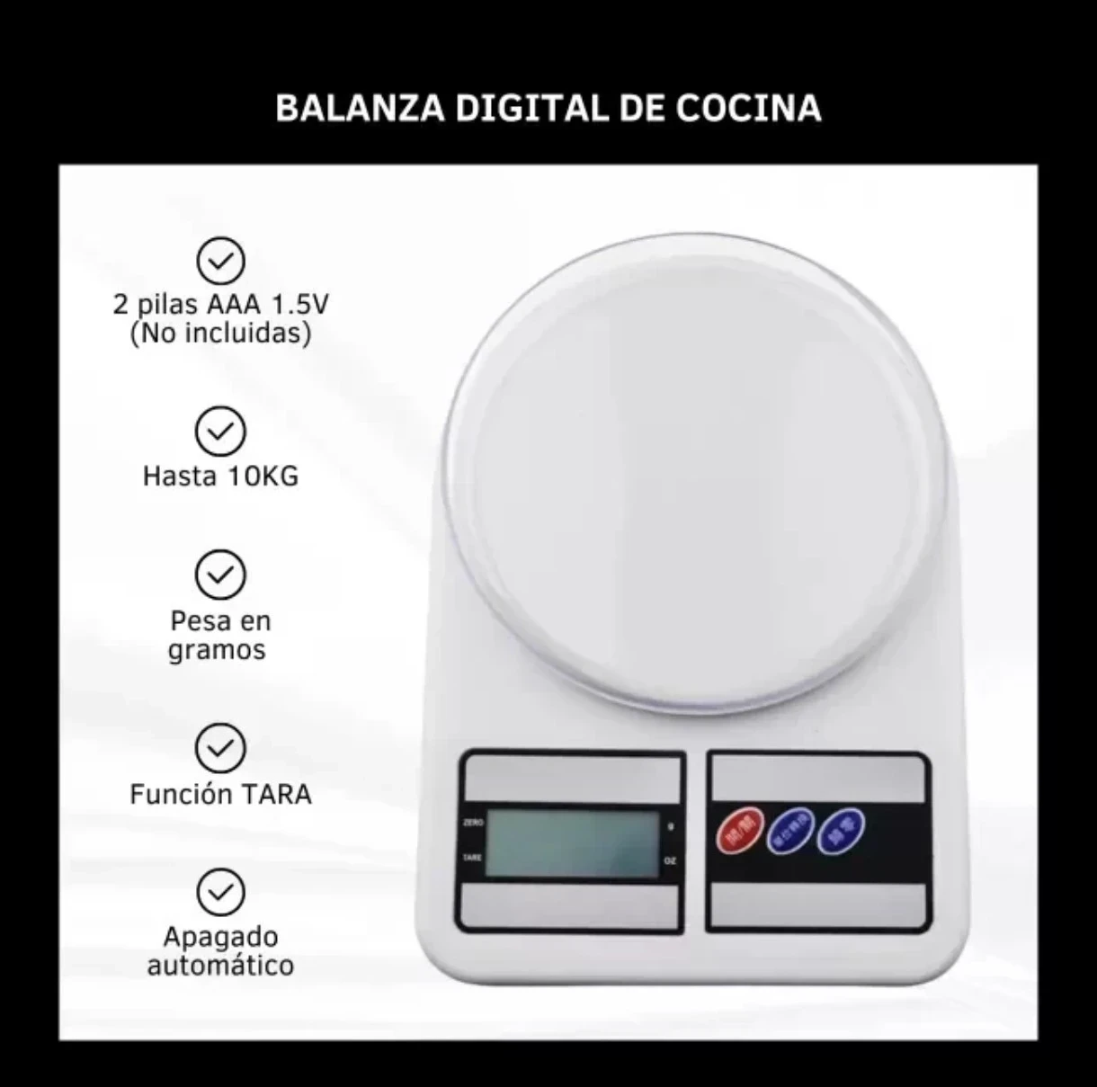 Balanza de Cocina Digital Con Bowl DINAX  2
