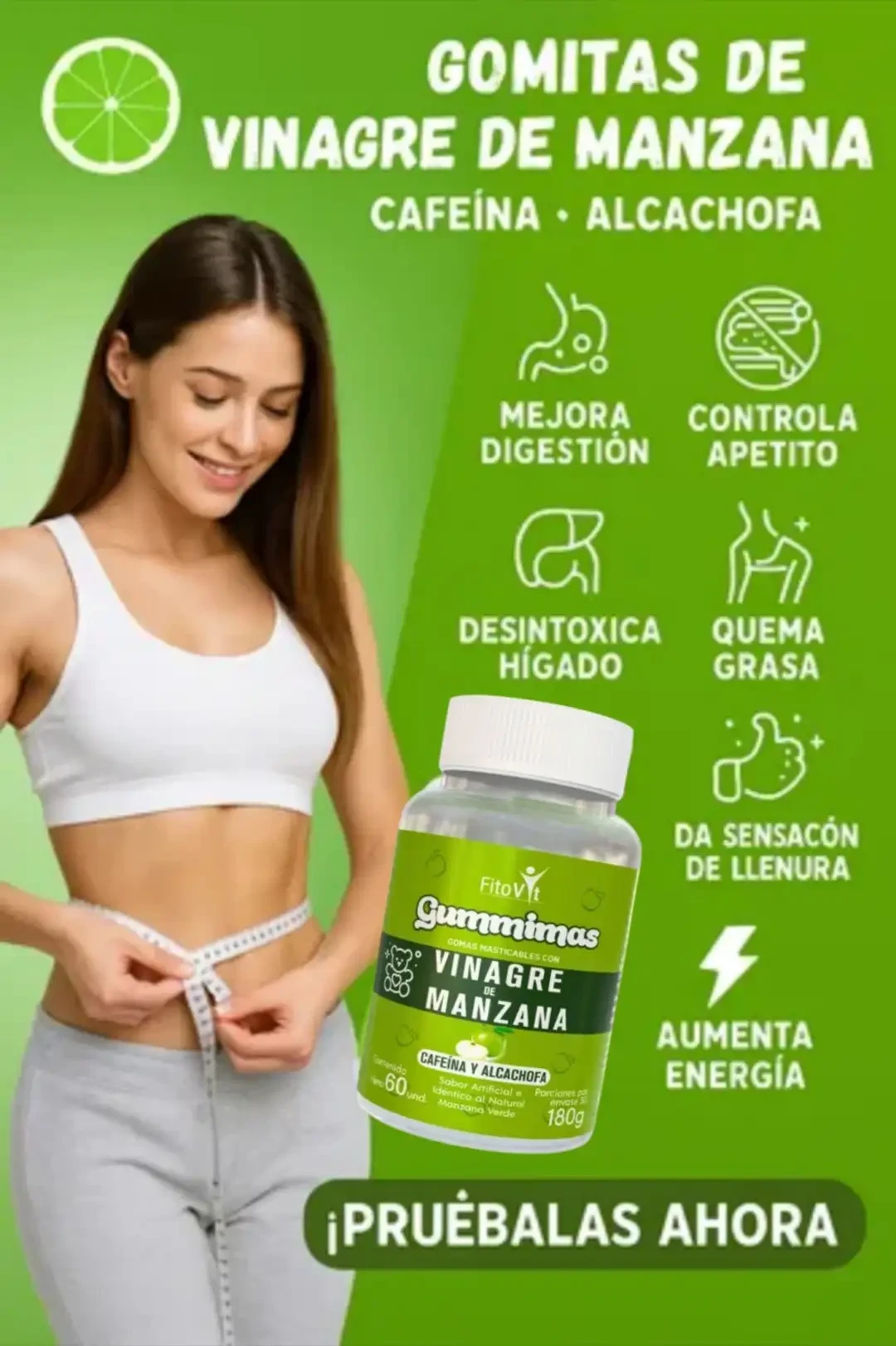 GOMITAS De Vinagre de manzana, Alcachofa y Cafeina  3