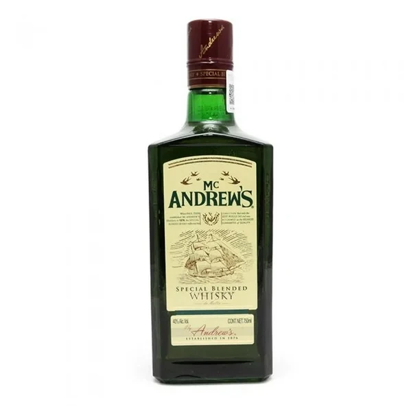 Mc andrews special blended  whisky 700 ML 40 % ALC. VOL.