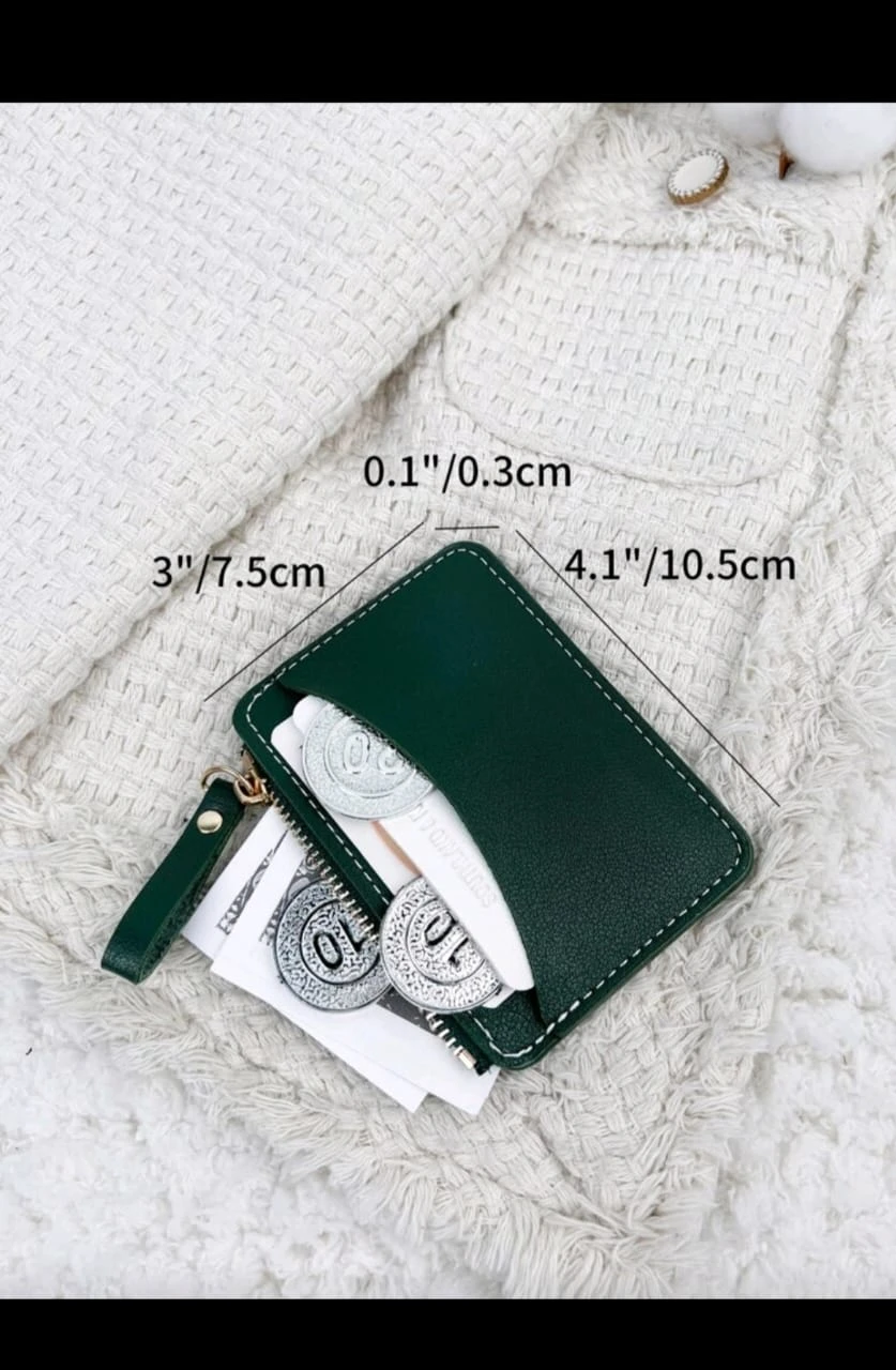 Monedero Tarjetero Southland Ultra-Slim– Diseño Minimalista en Poliuretano con Cierre Dorado. 4