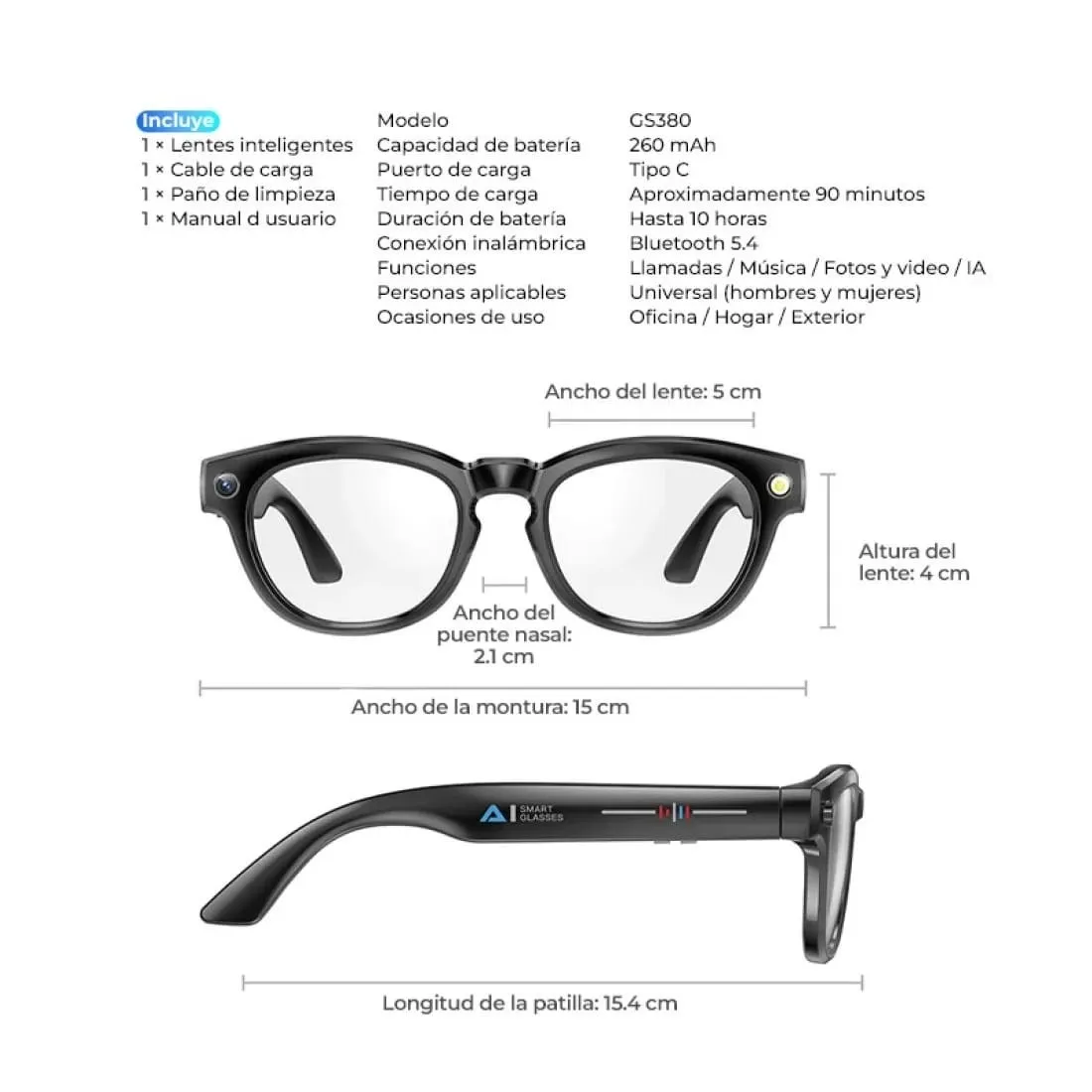 LENTES SMART CON INTELIGENCIA ARTIFICIAL  2