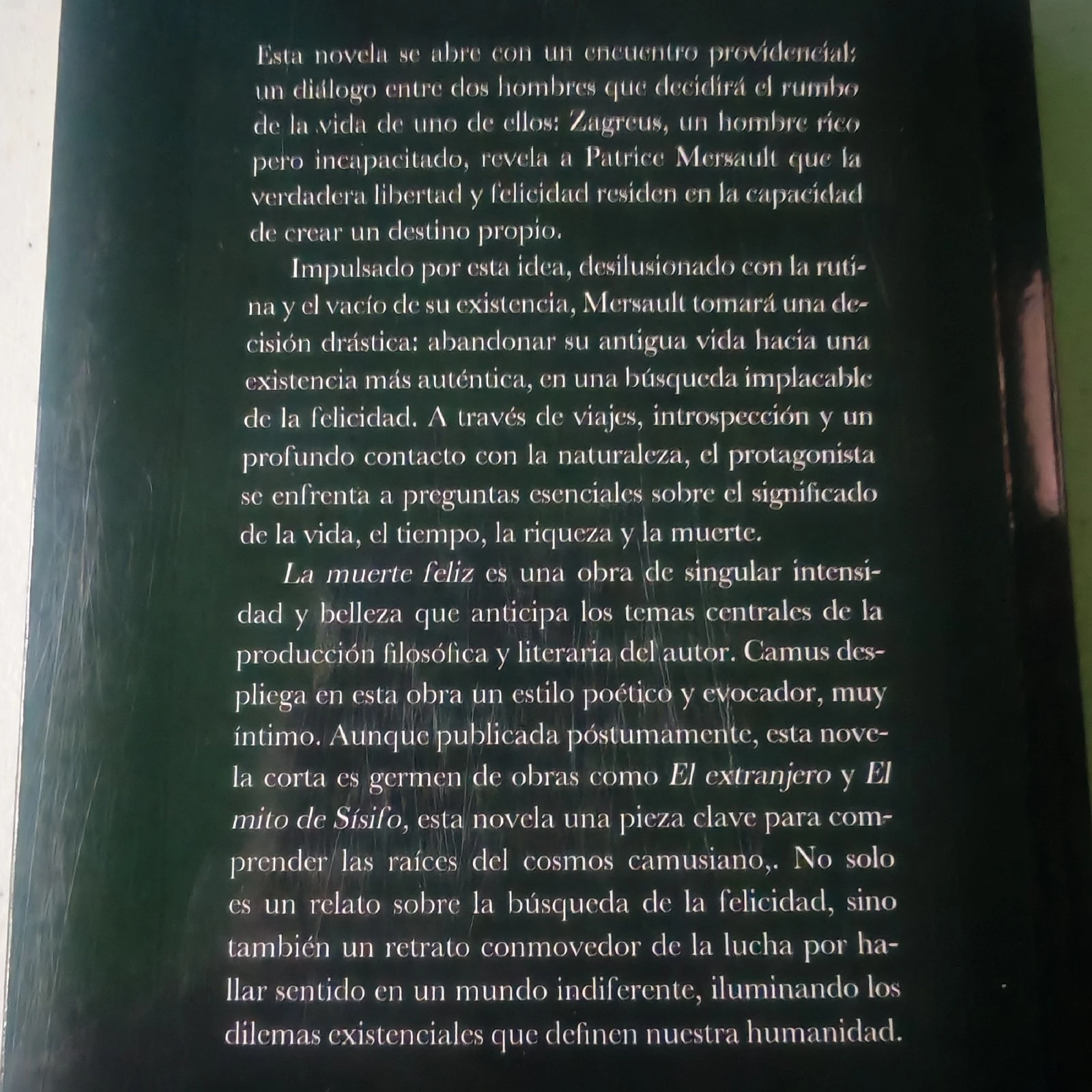 La muerte feliz, Albert Camus , nuevo 2