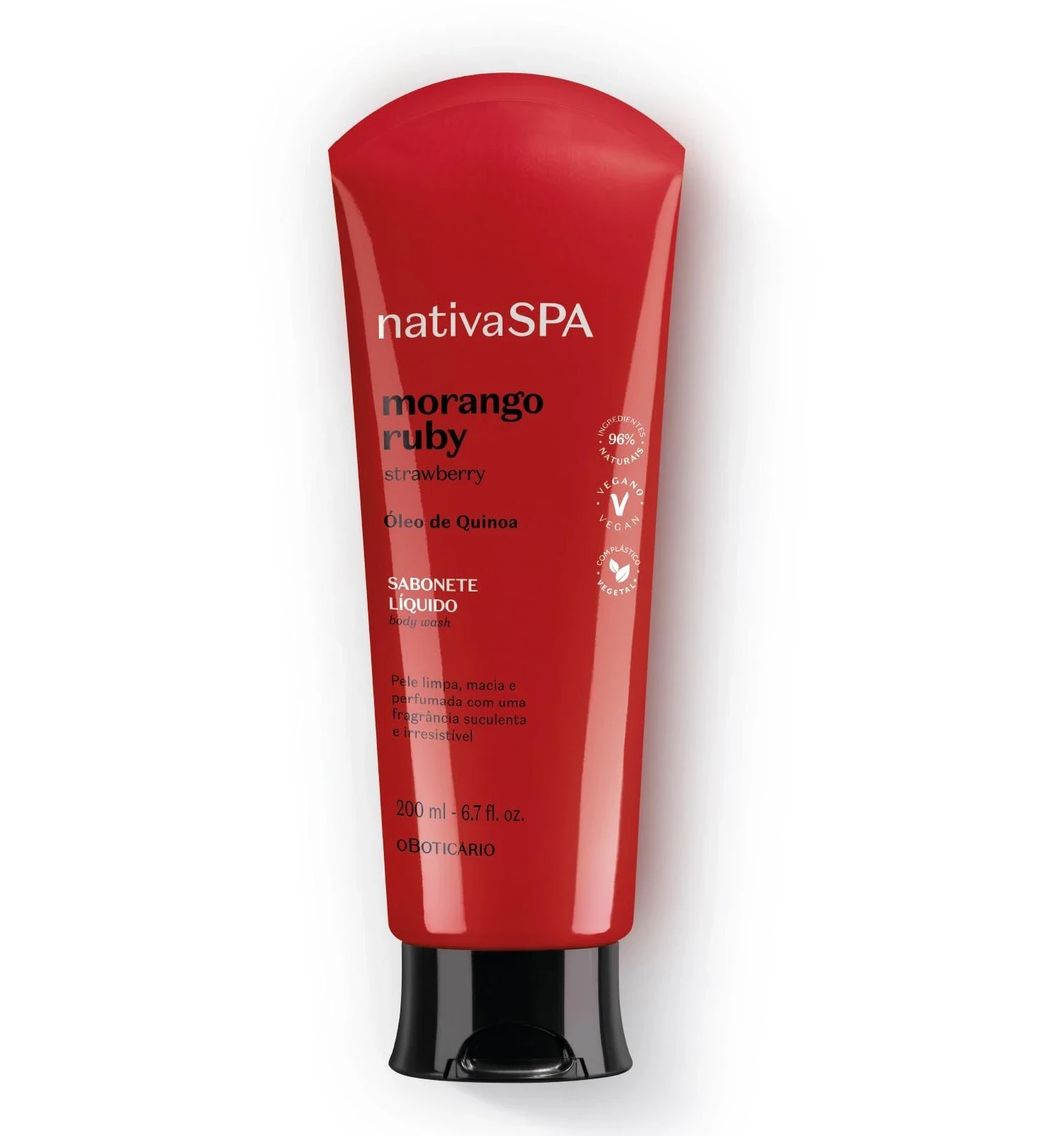 Nativa SPA Jabón Líquido Corporal Morango Ruby, 200ml