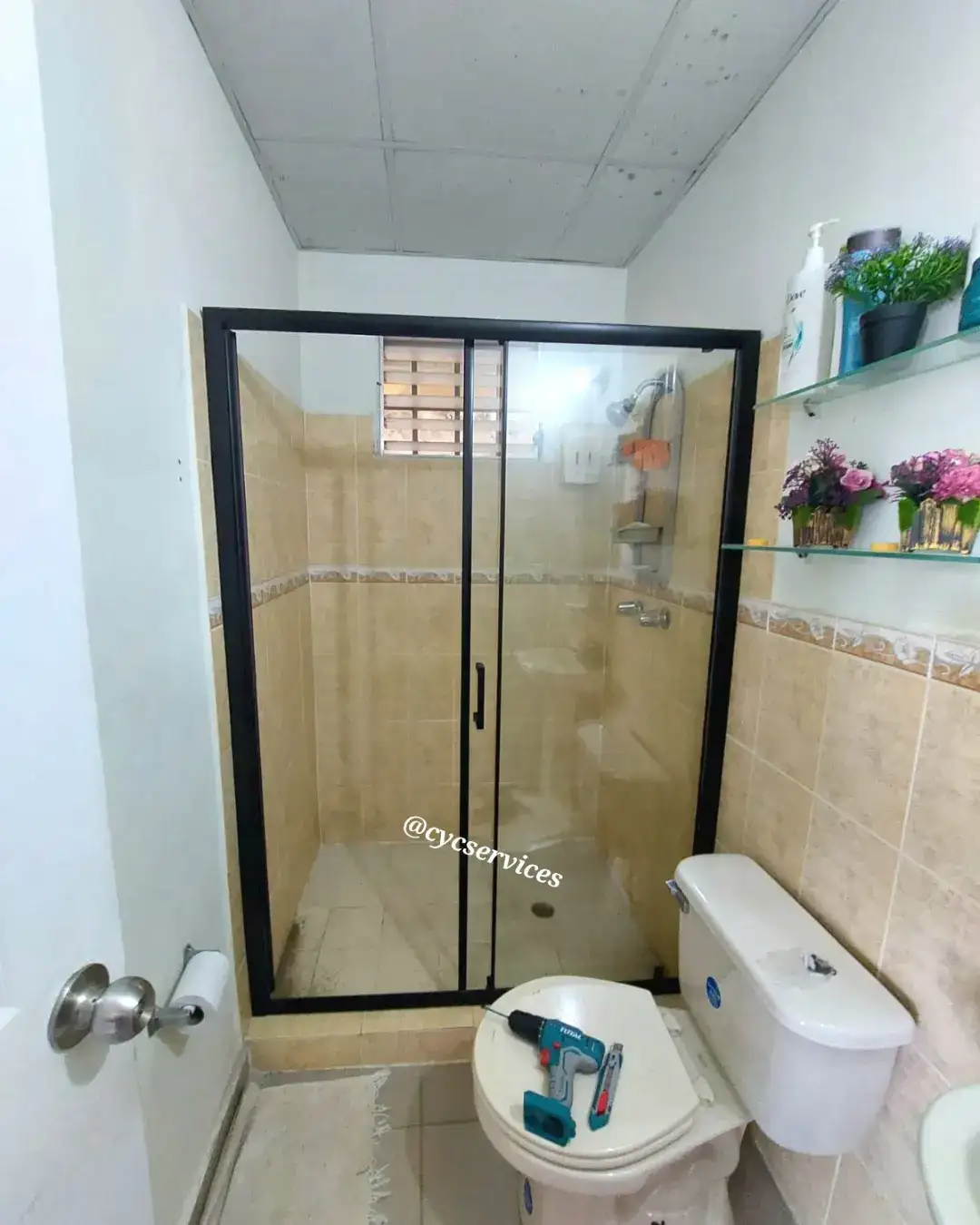 Puerta de baño Classic Black 2