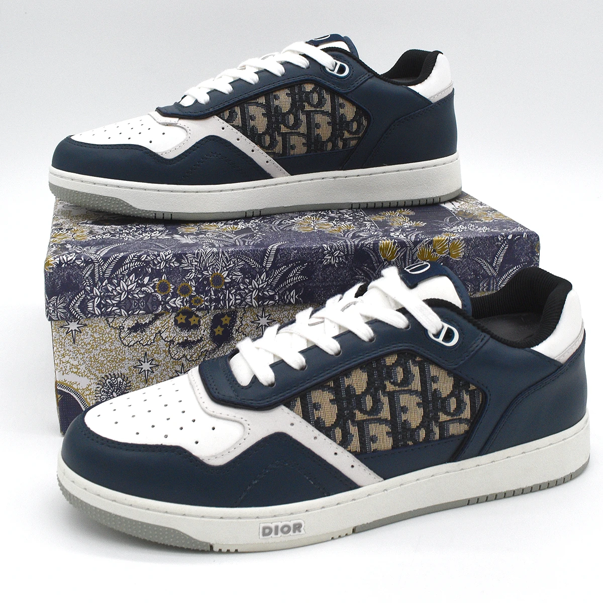Dior B27 Azul Bajo Crema Dior Gris Beige Negro Dior Oblique Jacquard 2