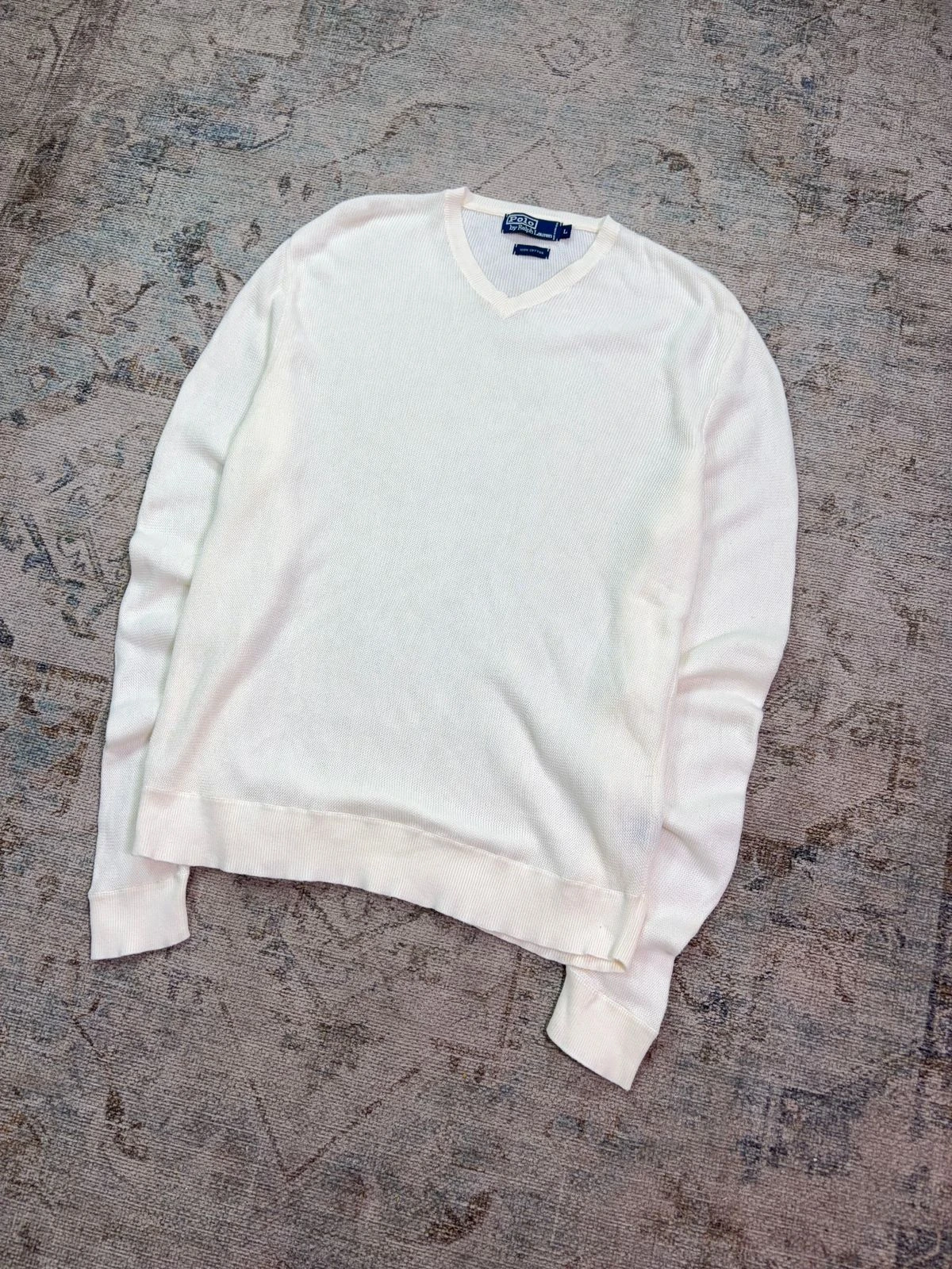 POLO BY RALPH LAUREN V-NECK KNIT SWEATER 3