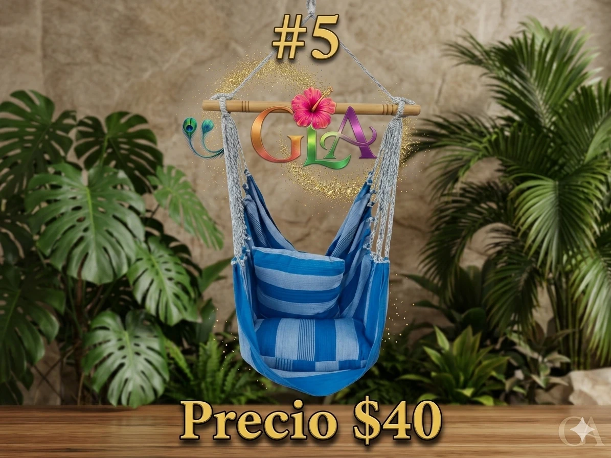 Silla hamaca de lona 